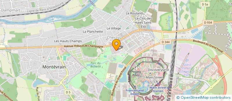 localisation de l'entreprise PARIMED à CHESSY