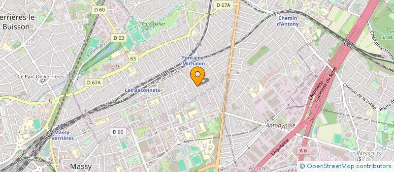 localisation de l'entreprise PARIMISSIMO à ANTONY