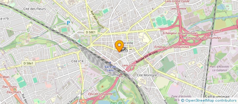 localisation de l'entreprise PARIMO  LENS