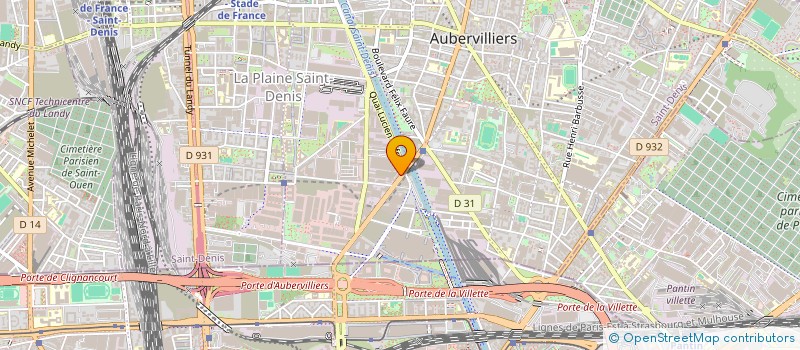 localisation de l'entreprise PARIMOD INTERNATIONAL  AUBERVILLIERS