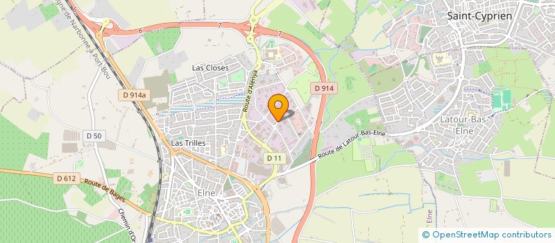 localisation de l'entreprise PARIN  ELNE