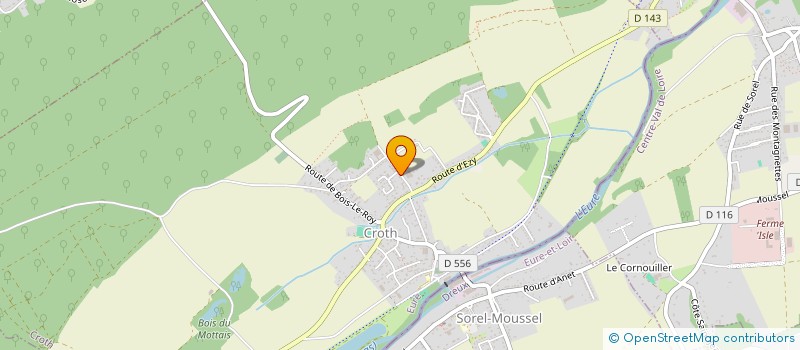 localisation de l'entreprise PARINEL à CROTH