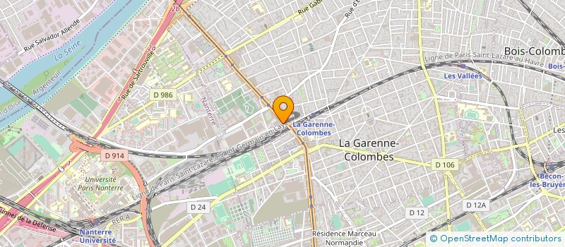 localisation de l'entreprise PARINET à COLOMBES