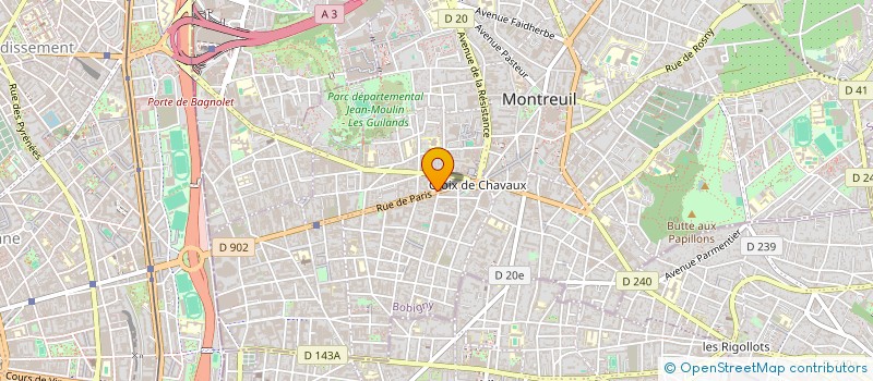 localisation de l'entreprise PARINORD ETANCHE BAT à MONTREUIL