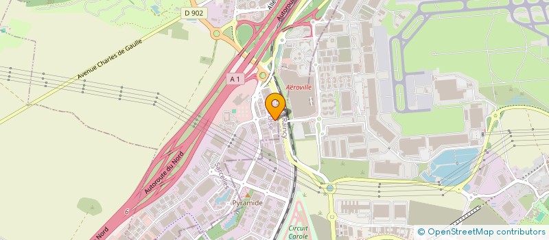 localisation de l'entreprise PARINORD LOGISTIC ET DISTRIBUTION à ROISSY-EN-FRANCE