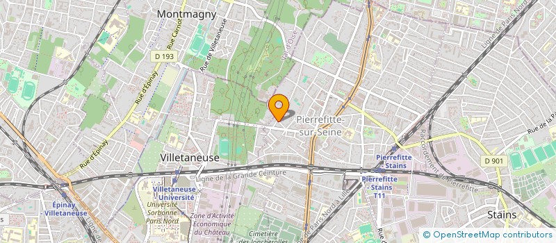 localisation de l'entreprise PARINOV à PIERREFITTE-SUR-SEINE