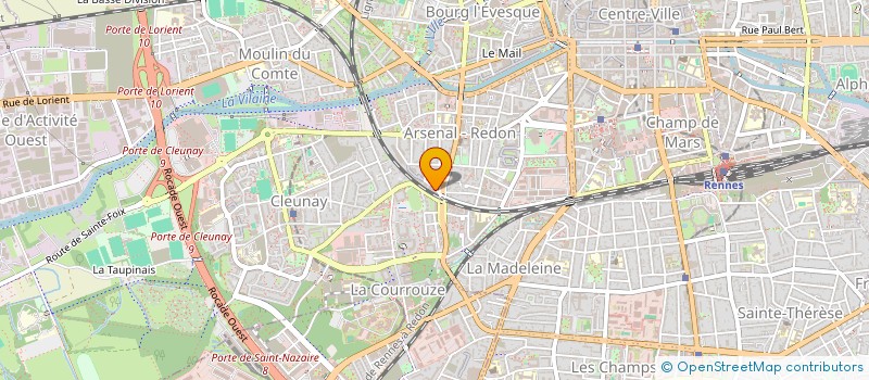 localisation de l'entreprise PARINVEST 75  RENNES