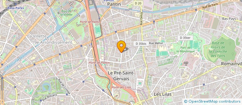 localisation de l'entreprise PARIOJAZZ FACTORY à LE PRE-SAINT-GERVAIS