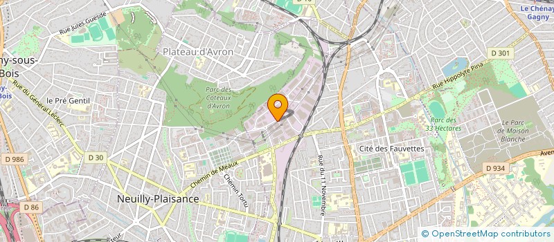 localisation de l'entreprise PARIOLIS à NEUILLY-SUR-MARNE