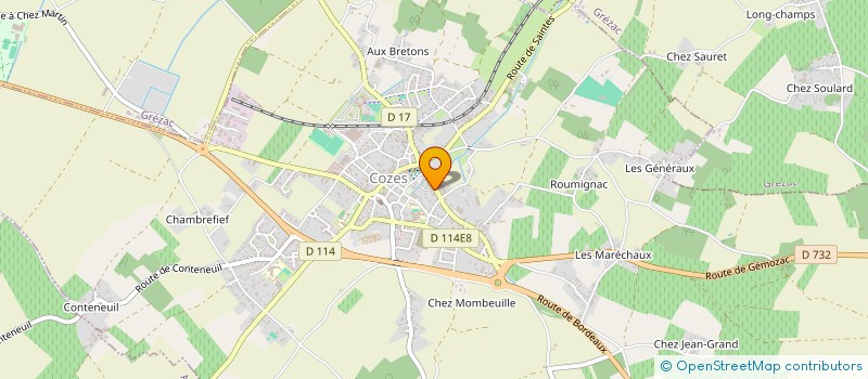 localisation de l'entreprise PARIOLLAUD LOIC  SEMUSSAC