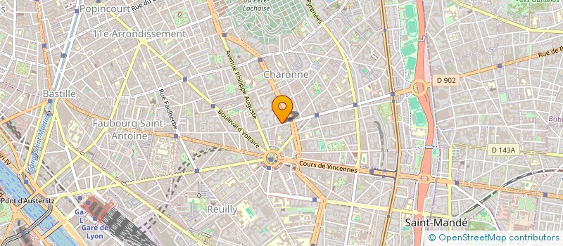 localisation de l'entreprise PARIS 11EME à PARIS