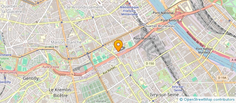 localisation de l'entreprise PARIS 13 ATLETICO  PARIS