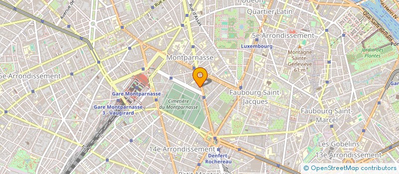 localisation de l'entreprise PARIS 14EME à PARIS