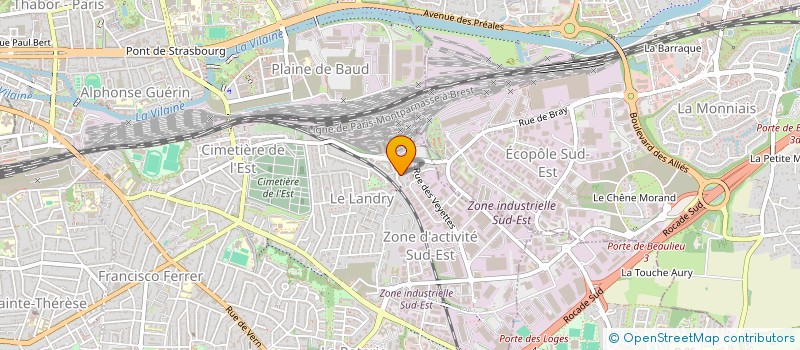 localisation de l'entreprise PARIS 16  RENNES