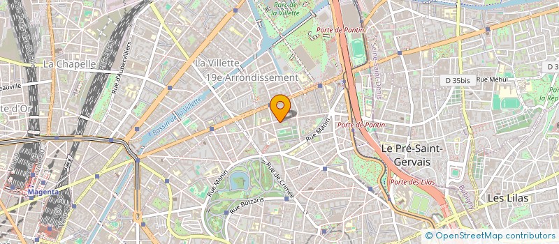 localisation de l'entreprise PARIS 19 FITNESS  PARIS