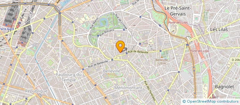 localisation de l'entreprise PARIS à PARIS