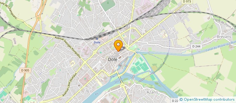 localisation de l'entreprise PARIS à DOLE