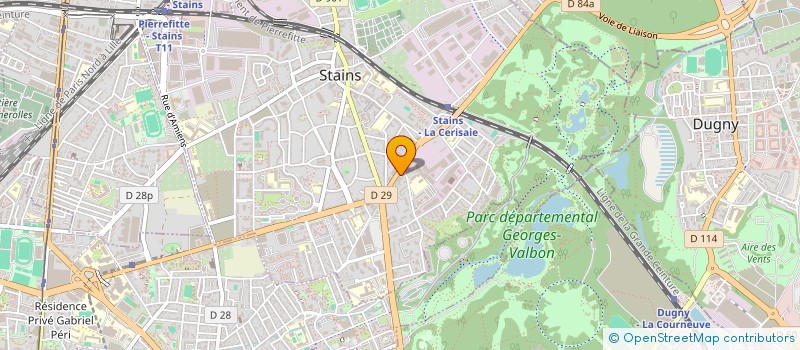localisation de l'entreprise PARIS 4 à STAINS