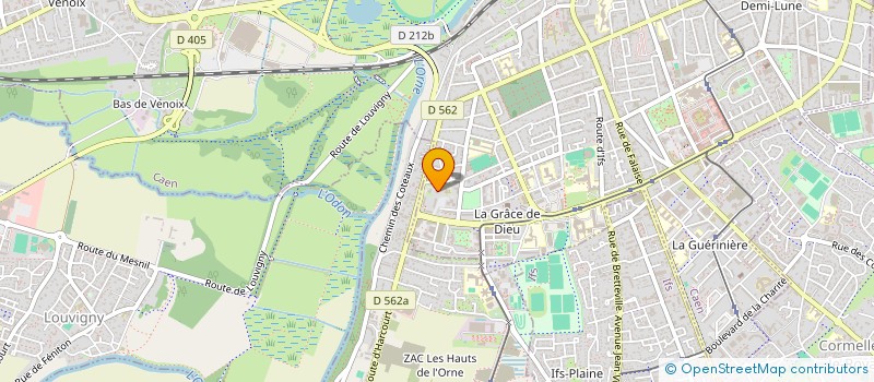 localisation de l'entreprise PARIS à CAEN