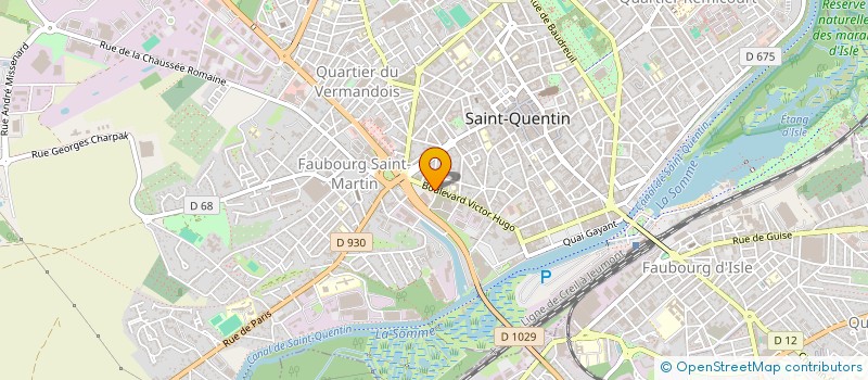 localisation de l'entreprise PARIS à SAINT-QUENTIN