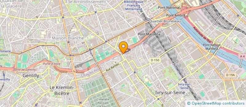 localisation de l'entreprise PARIS 8 BIS CAILLAUX à IVRY-SUR-SEINE