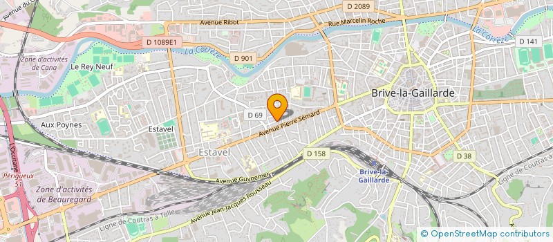 localisation de l'entreprise PARIS  BRIVE-LA-GAILLARDE