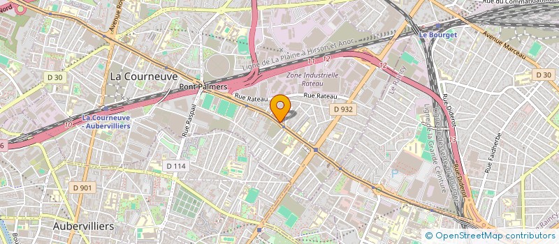 localisation de l'entreprise PARIS 94 à LA COURNEUVE