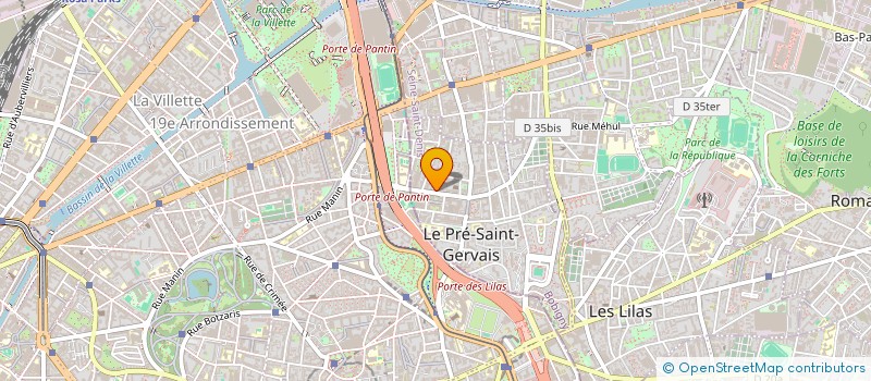 localisation de l'entreprise PARIS AGENCEMENT à LE PRE-SAINT-GERVAIS