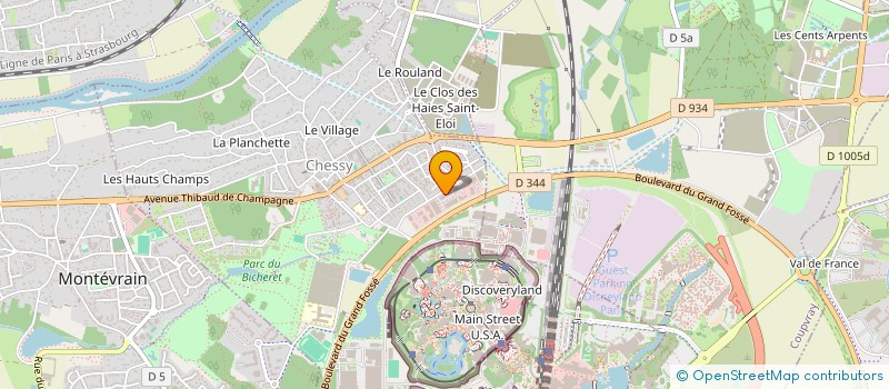 localisation de l'entreprise PARIS AIRPORT LIMOUSINE  CHESSY