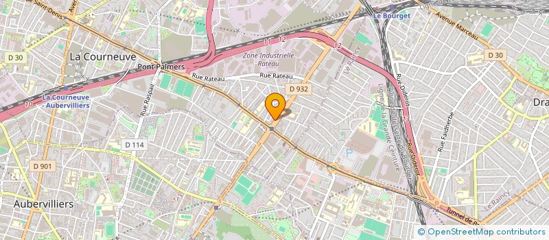 localisation de l'entreprise PARIS AKSU 93 à LA COURNEUVE