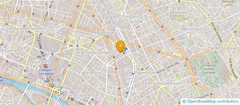 localisation de l'entreprise PARIS ALLER RETOUR CHANSONS ET CULTURE  PARIS