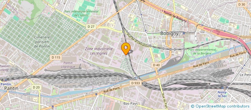 localisation de l'entreprise PARIS AMENAGEMENT CONSEIL à AUBERVILLIERS