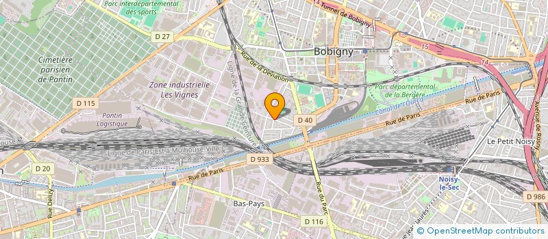 localisation de l'entreprise PARIS ASSISTANCE PROFESSIONEL à BOBIGNY