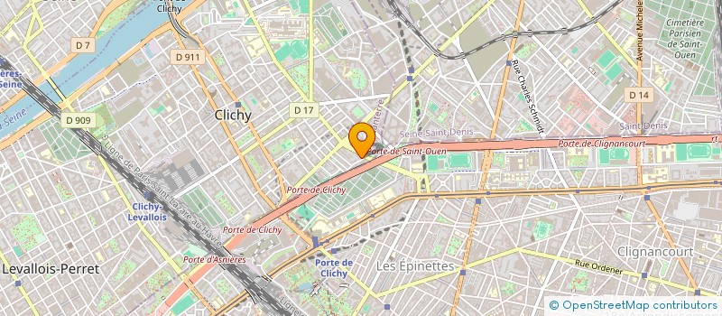 localisation de l'entreprise PARIS AUTO CLICHY à CLICHY