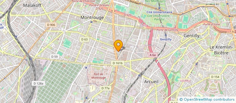 localisation de l'entreprise PARIS AUTO LOCATIONS PAL à MONTROUGE