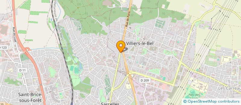 localisation de l'entreprise PARIS AUTO SERVICE  VILLIERS-LE-BEL