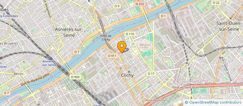 localisation de l'entreprise PARIS-BABI COMEDY  CLICHY