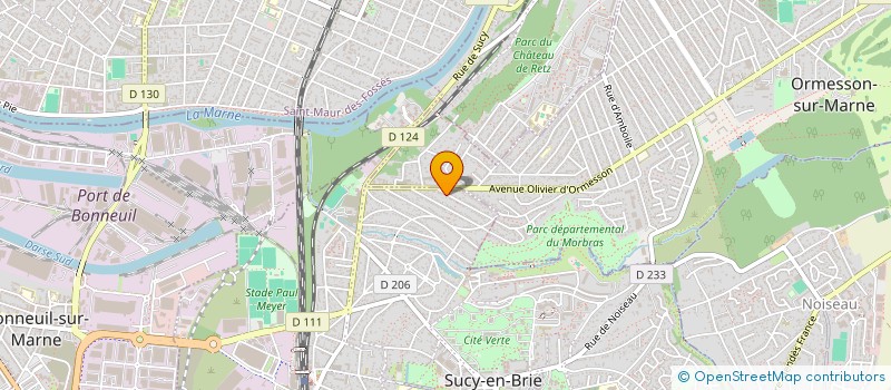 localisation de l'entreprise PARIS BANLIEUE SERVICES à SUCY-EN-BRIE