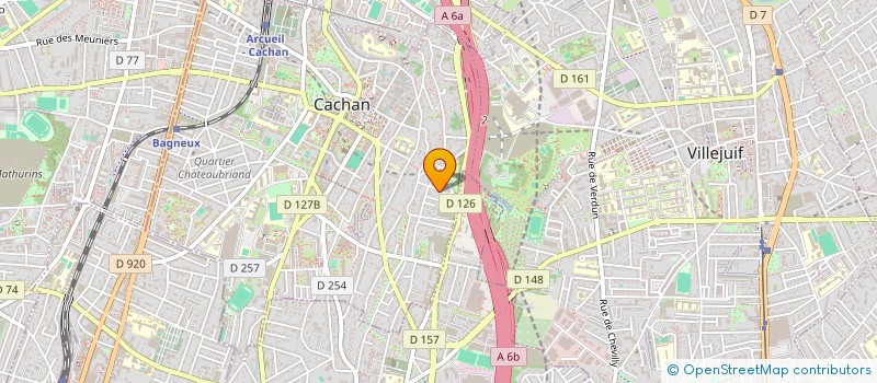 localisation de l'entreprise PARIS BAT 94 à CACHAN