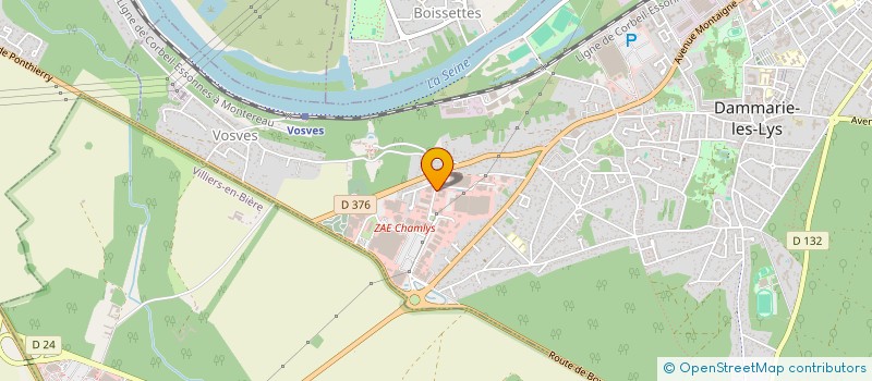 localisation de l'entreprise PARIS BAT à DAMMARIE-LES-LYS