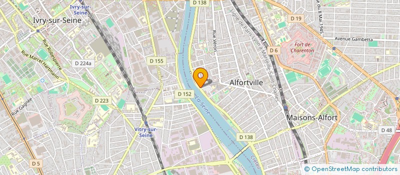 localisation de l'entreprise PARIS BATIMENT à ALFORTVILLE