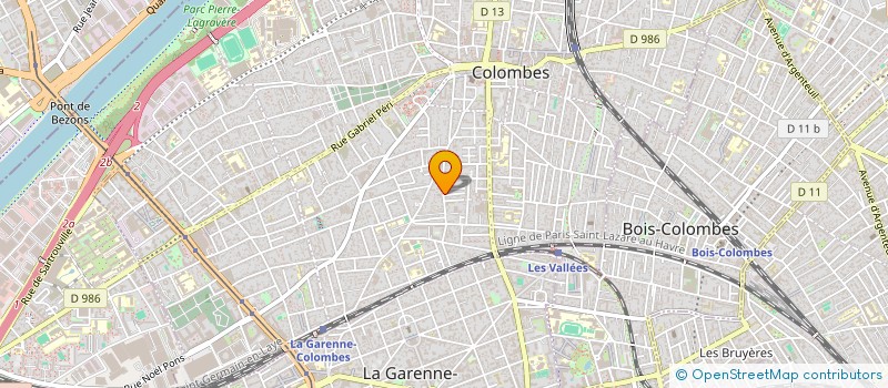 localisation de l'entreprise PARIS BEAULIEU GXD à COLOMBES
