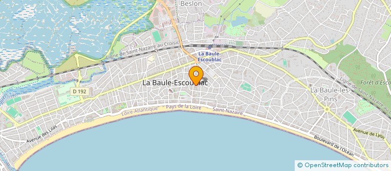localisation de l'entreprise PARIS BG  LA BAULE-ESCOUBLAC