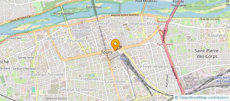 localisation de l'entreprise PARIS BONBONS  TOURS