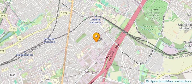 localisation de l'entreprise PARIS BREST 14 à ANTONY