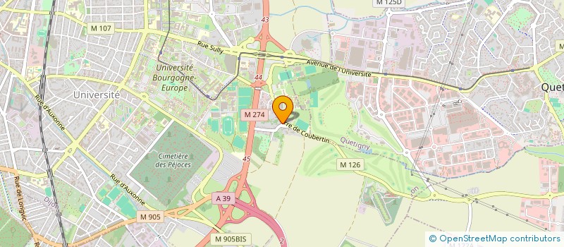 localisation de l'entreprise PARIS BREST à DIJON