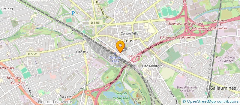 localisation de l'entreprise PARIS BREST  LENS