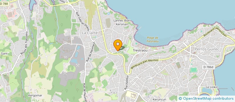 localisation de l'entreprise PARIS-BRETAGNE à PERROS-GUIREC