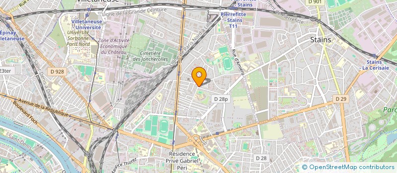 localisation de l'entreprise PARIS BURGER à PIERREFITTE-SUR-SEINE