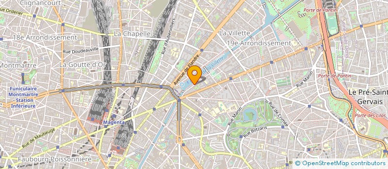 localisation de l'entreprise PARIS CANAL à PARIS